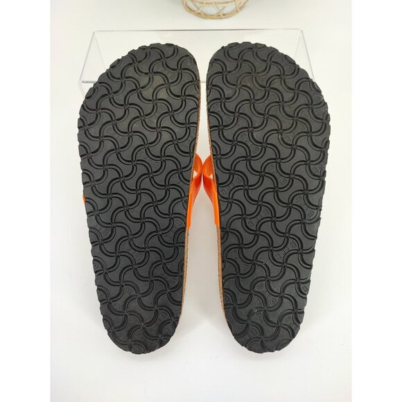 Birkenstock Women's Orange Strap Thong Sandals Size 7 US - Picture 7 of 9